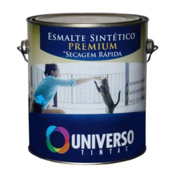 Comprar o produto de Esmalte Sintético Premium  Preto Fosco 225ml Universo Tintas em Tintas e Impermeabilizantes em Boituva, SP por Solutudo