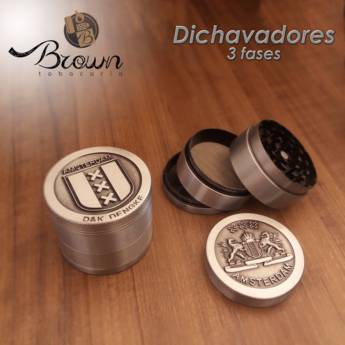 Comprar o produto de Dichavador de metal 3 fases em Tabacaria em Jaú, SP por Solutudo