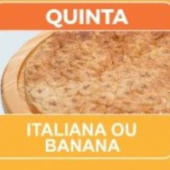 Comprar o produto de Promoção do dia (Quinta) - Pizza Grande em Pizzas em Mineiros, GO por Solutudo