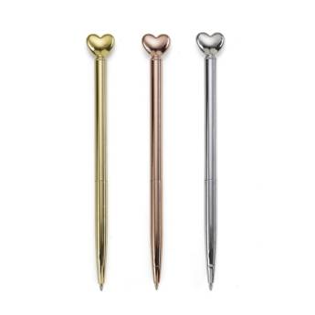 Comprar o produto de 14553 Caneta Metal Coração em Canetas de Metal em São José do Rio Preto, SP por Solutudo