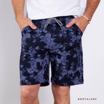 Comprar o produto de Bermuda marinho moletom em Moda Masculina em Bauru, SP por Solutudo