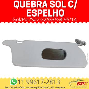 Comprar o produto de Quebra Sol Gol/Par/Sav G2/G3/G4 95/14 c/ Espelho em A Classificar pela empresa Spx Acessórios e Autopeças em Itupeva, SP por Solutudo