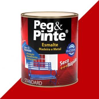 Comprar o produto de Esmalte Madeira e Metal Standard Vermelho Brilhante 3,6L Peg & Pinte. em Tintas e Impermeabilizantes em Boituva, SP por Solutudo