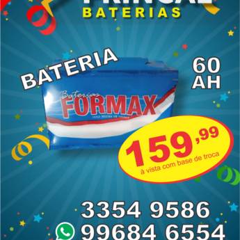 Comprar o produto de Bateria para carro 60ah em Baterias em Botucatu, SP por Solutudo