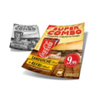 Comprar o produto de PANFLETO COUCHÊ 150G em Panfleto em São José do Rio Preto, SP por Solutudo