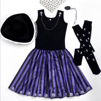 Comprar o produto de 2640 - Vestido pirata (tamanho 40) em Fantasia Adulto Feminina em Tietê, SP por Solutudo