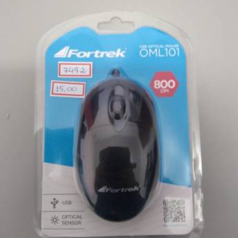 Comprar o produto de RC 7492 Mouse óptico Fortrek 800DPI em Kits Teclado e Mouse em Atibaia, SP por Solutudo