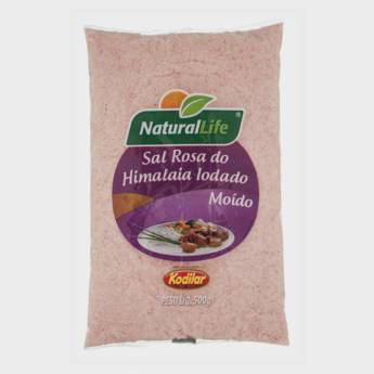 Comprar o produto de Sal Rosa do Himalaia moído Natural Life - 500g em Farmácias de Manipulação em Botucatu, SP por Solutudo
