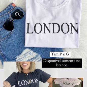 Comprar o produto de T-Shirt London em Roupas e Acessórios pela empresa Loja Ego - Roupas e Acessórios Femininos Multimarcas em Botucatu, SP por Solutudo