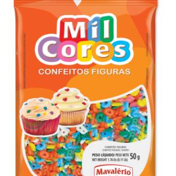 Comprar o produto de CONFEITO FIGURA ALFABETO MIL CORES em Confeitaria em Jundiaí, SP por Solutudo