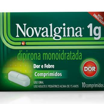 Comprar o produto de NOVALGINA DIPIRONA MONOIDRATADA 1G 10 COMPRIMIDOS em Medicamentos em São José do Rio Preto, SP por Solutudo