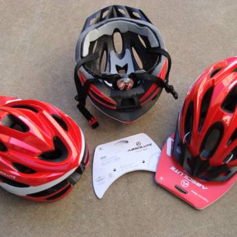 Comprar o produto de Capacete Ciclismo Absolute Nero inmold ajustável com sinalizador e viseira em Acessórios e vestuário para ciclistas em Bauru, SP por Solutudo