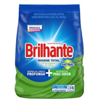 Comprar o produto de Sabão em Po Higiene Total 1,6 Kg Brilhante em Para a sua Casa e Empresa em Atibaia, SP por Solutudo