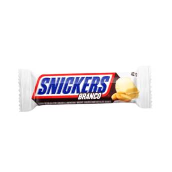 Comprar o produto de Snickers Branco em Chocolate pela empresa Empório Primare Bebidas e Eventos - Loja 02 em Mineiros, GO por Solutudo