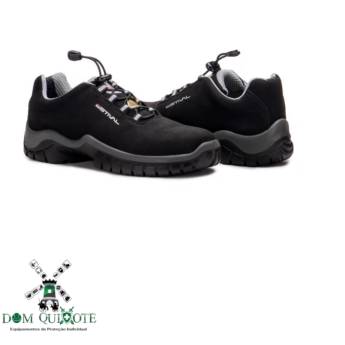 Comprar o produto de Calçado Estival Tipo:Sapato tênis EN10023S2L Composite/Antiperfuro - Preto/Cinza CA 40516 em Calçados de segurança em Jundiaí, SP por Solutudo