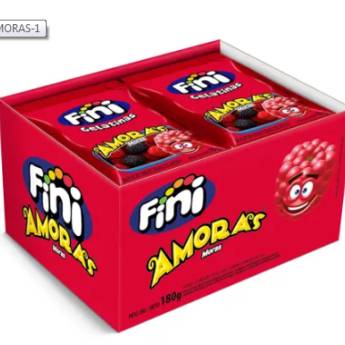 Comprar o produto de Mini Amoras - com 12 pacotes de 15g cada em Doces em Jundiaí, SP por Solutudo