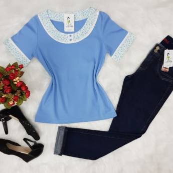 Comprar o produto de Blusa canelada em Blusas em Bauru, SP por Solutudo