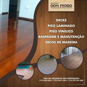 Comprar o produto de Pisos de Madeira em Interiores em Americana, SP por Solutudo