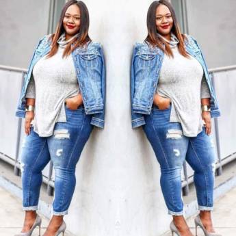 Comprar o produto de Calça Jeans Destroyed ( Disponível no modelo Flare 50 ou Skinny 48 e 50) *foto somente ilustração*  em Calças Jeans em Bauru, SP por Solutudo