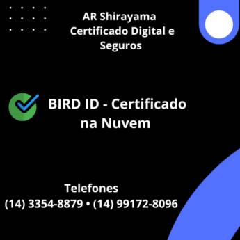 Comprar o produto de BIRD ID - Certificado na Nuvem  em Certificação Digital em Botucatu, SP por Solutudo