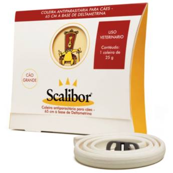 Comprar o produto de Coleira Anti-pulgas e Carrapatos Scalibor G 65cm Para Cães Acima de 19Kg - INTERVET em Medicamentos em Bauru, SP por Solutudo