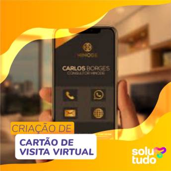 Comprar o produto de Criação de Cartão de Visita Digital em Comunicação Visual em Atibaia, SP por Solutudo