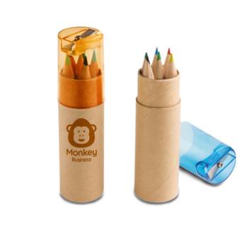 Comprar o produto de kit lápis e apontador personalizado em Papelaria e Acessórios em Atibaia, SP por Solutudo