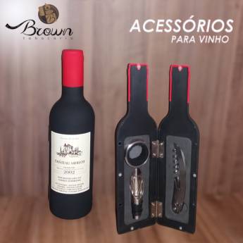 Comprar o produto de kit para vinho 3 peças em Outros em Jaú, SP por Solutudo