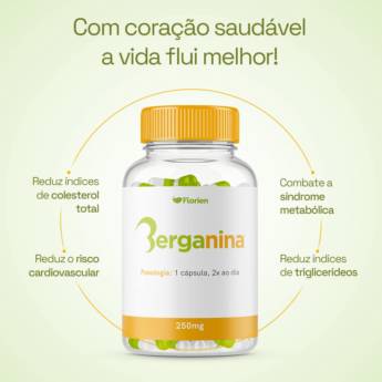 Comprar o produto de Berganina 250 mg 30 cápsulas em Colesterol / Triglicérides  pela empresa Farmalu - Farmácia de Manipulação em Atibaia, SP por Solutudo