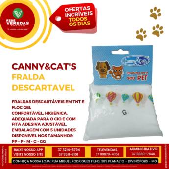 Comprar o produto de Fraldas Descartáveis G - 5 Unidades em Artigos Pets em Divinópolis, MG por Solutudo