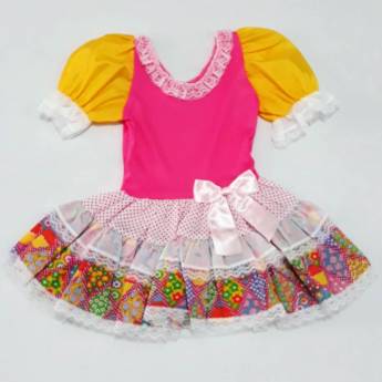 Comprar o produto de 3229 - Vestido junino tamanho 3  em Fantasia Bebê Feminina em Tietê, SP por Solutudo
