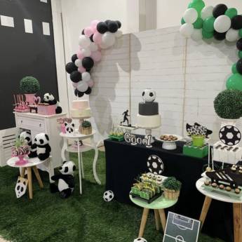 Comprar o produto de Decoração dupla Panda e Futebol  em Tudo para Festas  em Itatiba, SP por Solutudo