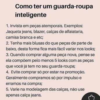 Comprar o produto de Dicas de Moda!  em Moda Feminina em Bauru, SP por Solutudo
