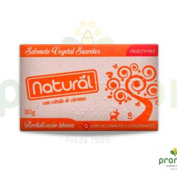 Comprar o produto de Sabonete Natural Suavetex com Extrato de Cúrcuma 80g em Sabonetes pela empresa Pronapi Produtos Naturais em Foz do Iguaçu, PR por Solutudo