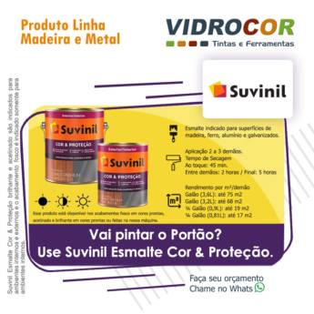 Comprar o produto de Tinta Esmalte Suvinil - Loja Vidrocor Tintas São Manuel em Tintas em São Manuel, SP por Solutudo