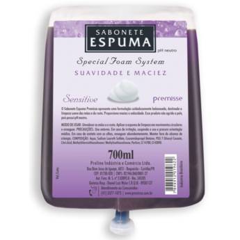 Comprar o produto de Sabonete Espuma Refil Sem Bico Dosador Sensitive Premisse Embalagem de 700ml. em Higiene Pessoal pela empresa EmbalaFoz em Foz do Iguaçu, PR por Solutudo