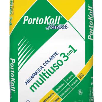 Comprar o produto de ARGAMASSA PORTOKOLL 3 EM 1 CINZA 20 KG em Piso Laminado em Jaboticabal, SP por Solutudo