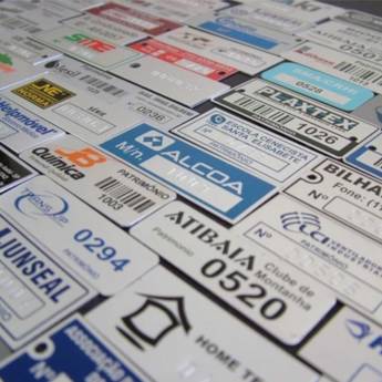 Comprar o produto de Etiquetas de Patrimônio em Placas de Sinalização em São José do Rio Preto, SP por Solutudo