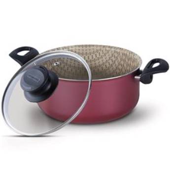 Comprar o produto de Caçarola Paris 18 Cereja Tramontina em Panelas pela empresa Casa Vitória em Foz do Iguaçu, PR por Solutudo