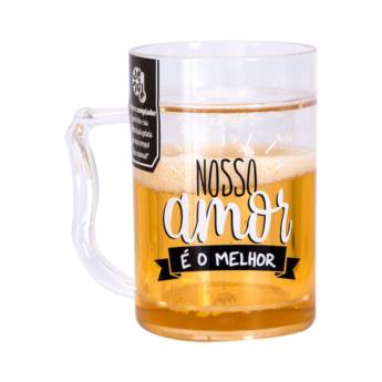 Comprar o produto de Dupla de mini canecos congeláveis - Melhor amor  em Artesanato em Aracaju, SE por Solutudo