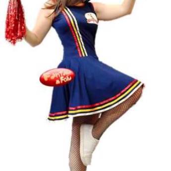 Comprar o produto de 2914 - Vestido líder de torcida adulto (40 e 46) em Fantasia Adulto Feminina em Tietê, SP por Solutudo