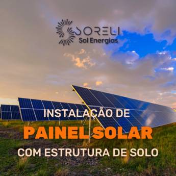 Comprar o produto de Instalação de Painel Solar com Estrutura de Solo em Instalação solar em Foz do Iguaçu, PR por Solutudo