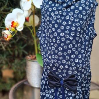 Comprar o produto de Vestido Azul Floral Premium em Pet Shop em Jundiaí, SP por Solutudo