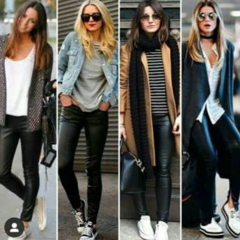 Comprar o produto de Calça de Couro Eco (Semelhante a essa Disponível no Tamanho: 44/46) em Calças em Bauru, SP por Solutudo