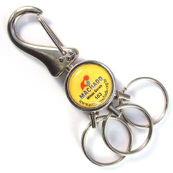 Comprar o produto de Chaveiros Mosquetões COD 103 - 03 Argolas em Chaveiros Mosquetão em São José do Rio Preto, SP por Solutudo
