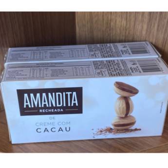 Comprar o produto de AMANDITA RECHEADA COM CREME COM CACAU em Chocolate pela empresa Empório Primare Bebidas e Eventos - Loja 02 em Mineiros, GO por Solutudo