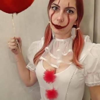 Comprar o produto de 3389 - Conjunto Palhaça Assassina adulto (tamanho 42) em Fantasia Adulto Feminina em Tietê, SP por Solutudo