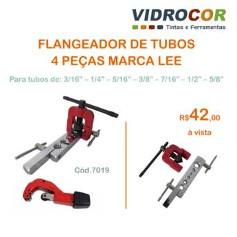 Comprar o produto de FLANGEADOR DE TUBOS 4 PEÇAS LEE Loja de tinta em São Manuel em Ferramentas em São Manuel, SP por Solutudo