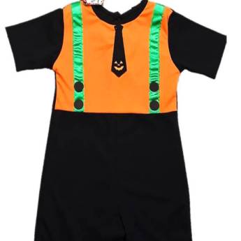 Comprar o produto de 2705 - Macacão abóbora bebê (tamanhos 1 e 2) em Fantasia Bebê Masculina em Tietê, SP por Solutudo