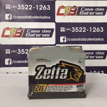 Comprar o produto de Bateria Zetta Z45D em Baterias em Foz do Iguaçu, PR por Solutudo